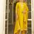 yellow fancy silk blend kurta set