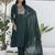 green fancy blended cotton kurta set