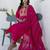 pink fancy blended cotton kurta set