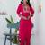 pink fancy blended cotton kurta set