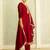 maroon fancy silk blend kurta set