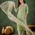 sea-green fancy silk blend kurta set
