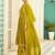 lemon fancy silk blend kurta set