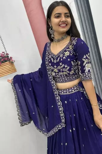 Elephant Threadwork Lehenga Choli Set