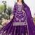 purple fancy pure silk kurta set