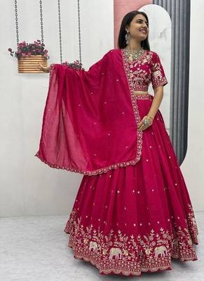 Elephant Threadwork Lehenga Choli Set 2