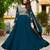 teal fancy faux georgette kurta set