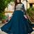 teal fancy faux georgette kurta set