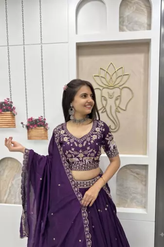 Elephant Threadwork Lehenga Choli Set