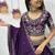 New Womens Latest Festive Wear  with Intricate Elephant Threadwork Lehenga Choli Set