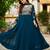 teal fancy faux georgette kurta set