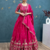 Pink Lehenga Choli with Heavy Embroidery Dupatta Set