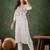 lavender fancy silk blend kurta set