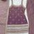 Pink embroidered kurta Palazzo pant with dupatta
