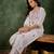 lavender fancy silk blend kurta set