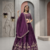 Deep Wine Lehenga Choli with Heavy Embroidery Dupatta Set