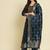 blue fancy cotton silk kurta set