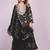 black fancy georgette kurta set