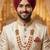   groom sherwani necklace moti mala layered for wedding | groom mala with brooch set