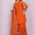 orange fancy georgette kurta set