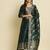 green fancy cotton silk kurta set