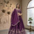 Deep Wine Lehenga Choli with Heavy Embroidery Dupatta Set
