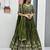 New Trendy Green Designer Lehenga Choli with Heavy Embroidery Dupatta Set