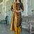brown fancy cotton kurta set