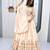 Beige Colour Designer Lehenga Choli with Heavy Embroidery Dupatta Set