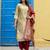 beige fancy cotton kurta set