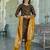 brown fancy cotton kurta set