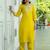 yellow fancy cotton silk kurta set