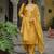 mustard fancy silk blend kurta set