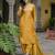 mustard fancy silk blend kurta set