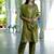mehendi fancy silk blend kurta set