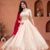 Womens Festive Wear White Lehenga Choli with Heavy Embroidery and Maroon Dupatta Set