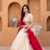 Womens Festive Wear White Lehenga Choli with Heavy Embroidery and Maroon Dupatta Set