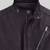 Men's black lambskin leather biker jacket- 2 pocket zipper & café racer details