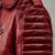 Men's red lambskin leather biker jacket- 2 pocket zipper & quilted details