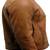 Men's brown lambskin leather biker jacket- straight zipper & pocket zipper fashtion