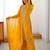 Outstanding Yellow Embroidered Georgette Haldi Wear Palazzo Suit