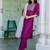 purple fancy silk blend kurta set