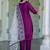 purple fancy silk blend kurta set