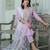 lavender fancy silk blend kurta set