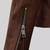 Men's brown lambskin leather biker jacket- straight zipper & pocket zipper café racer collar style