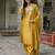 mustard fancy cotton silk kurta set