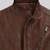 Men's brown lambskin leather biker jacket- straight zipper & pocket zipper café racer collar style