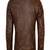Men;s brown lambskin leather jacket motorcycle jacket zipper detail style