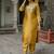 mustard fancy cotton silk kurta set