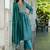 blue fancy chanderi kurta set